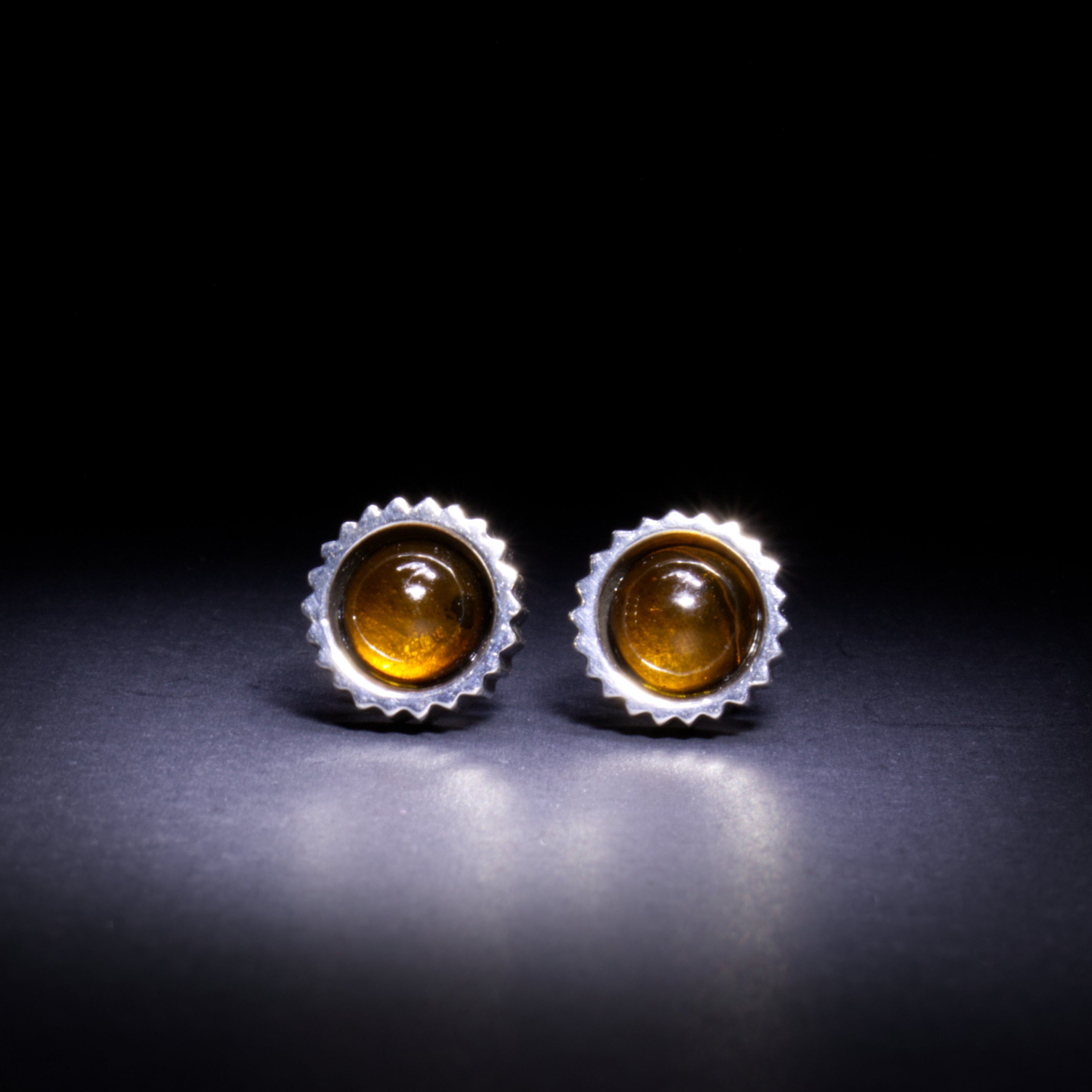 Amber Gearwork Earrings