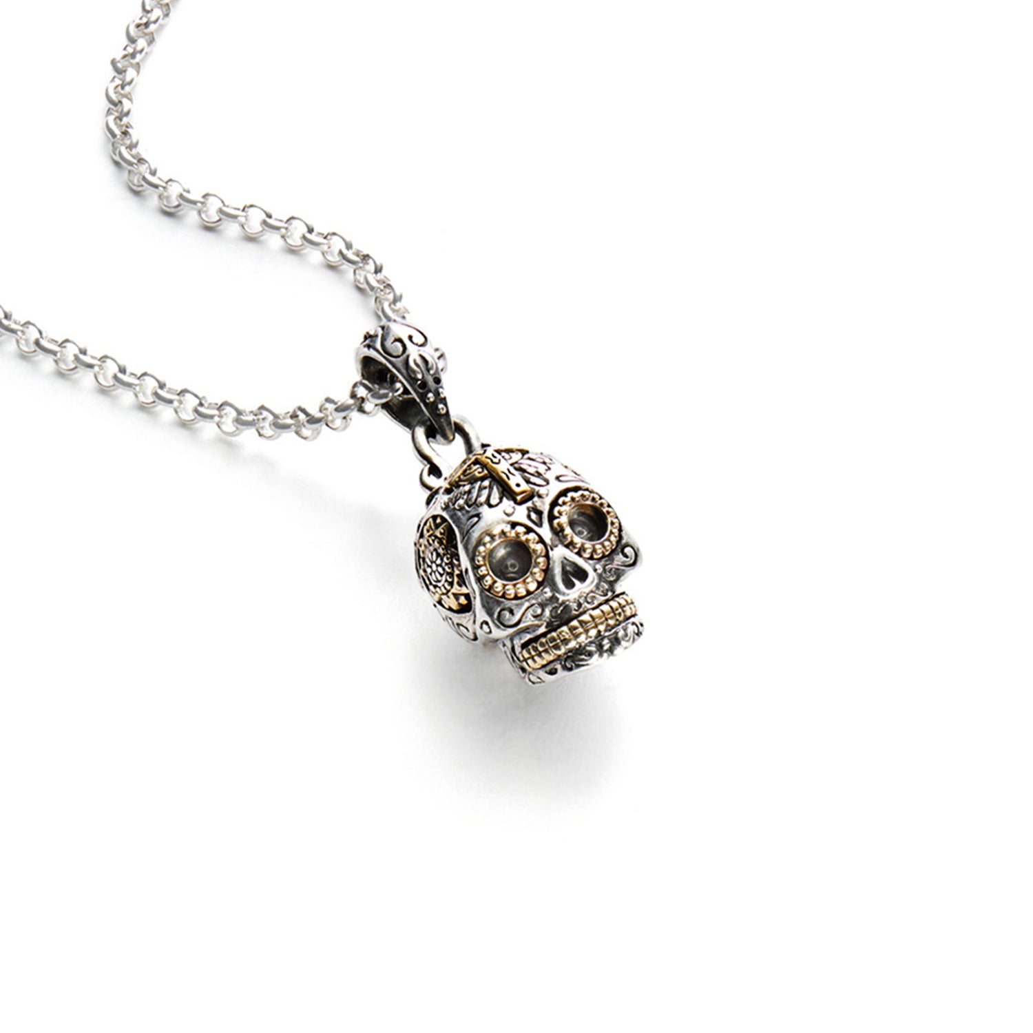 Small Calavera Sugar Skull Necklace