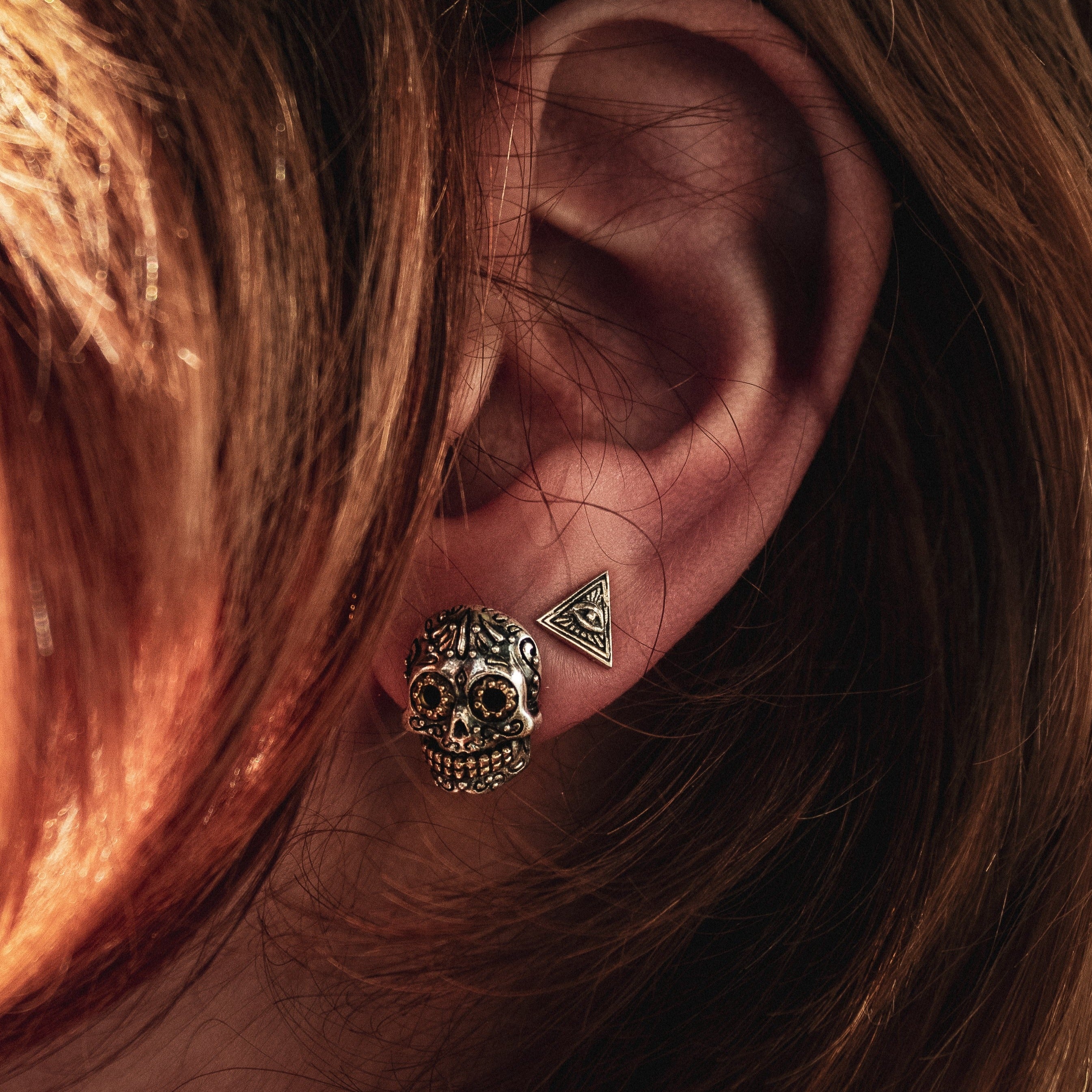 Calavera Skull Earrings