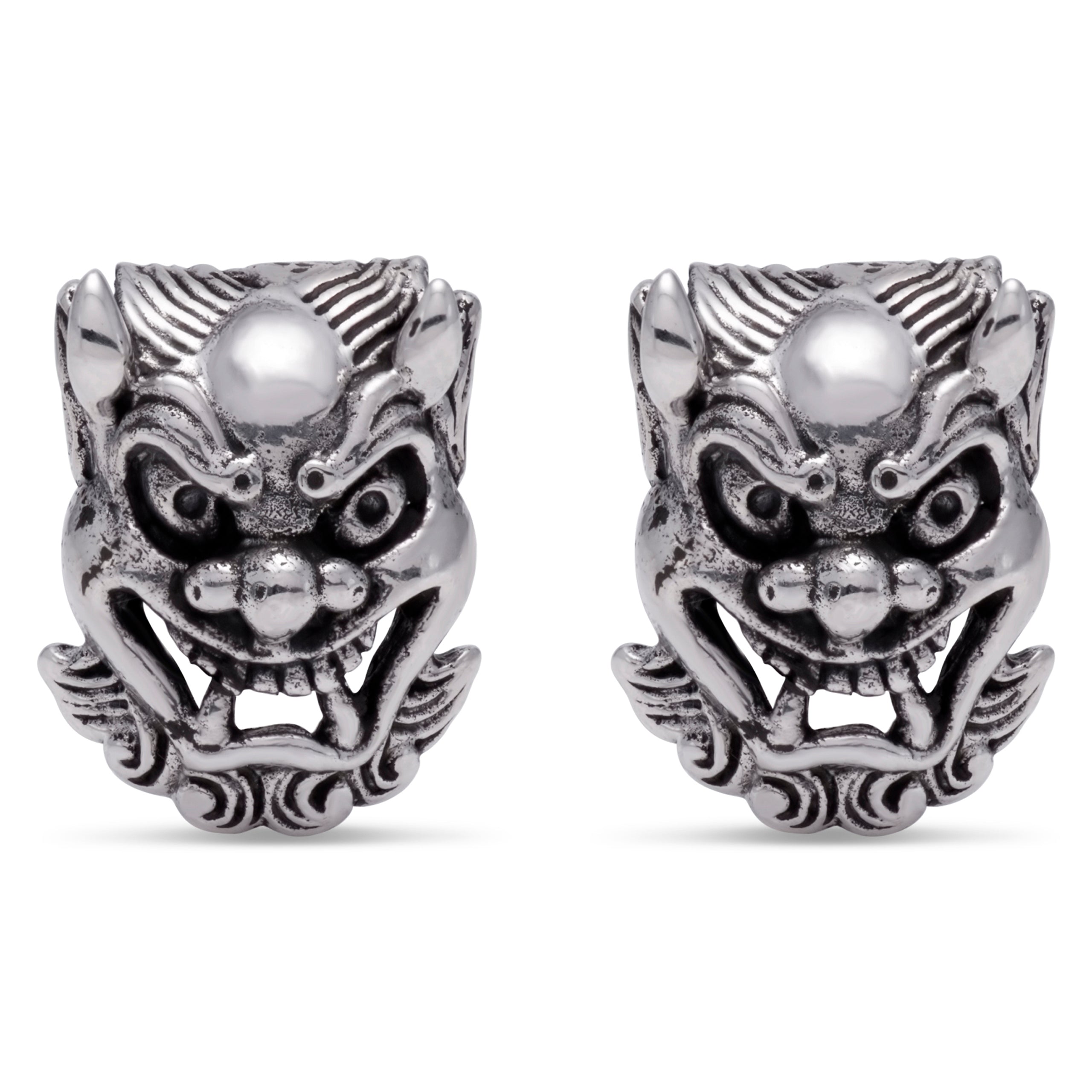 Japanese Oni Mask Earrings