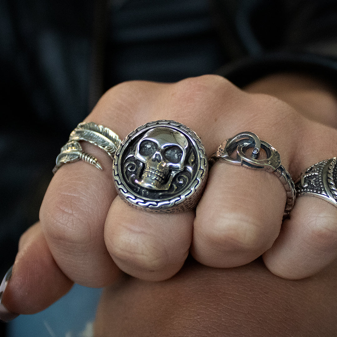Skull Emblem Ring