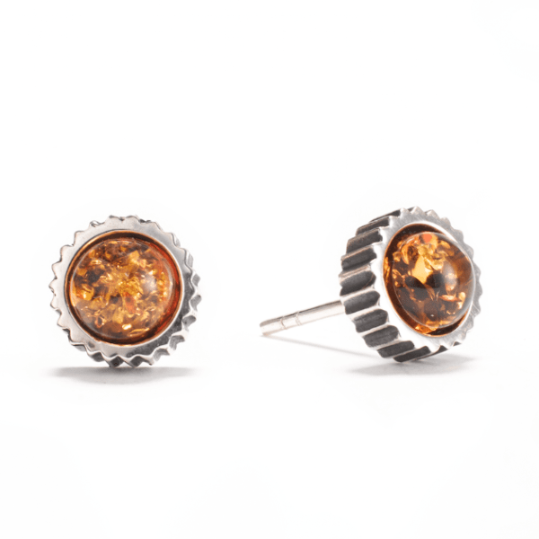 Amber Gearwork Earrings