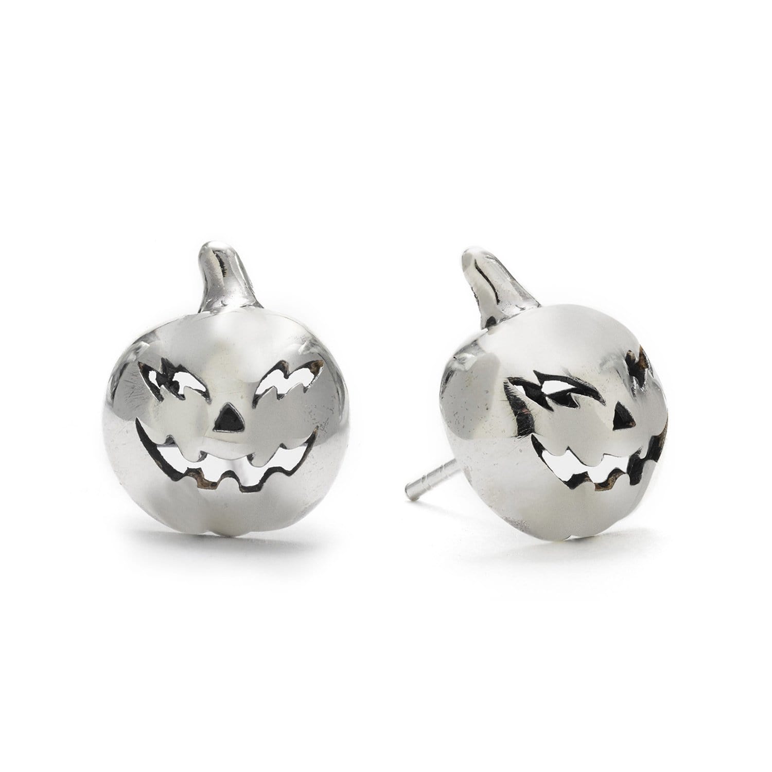 Jack O Lantern Earrings - Silver Phantom Jewelry