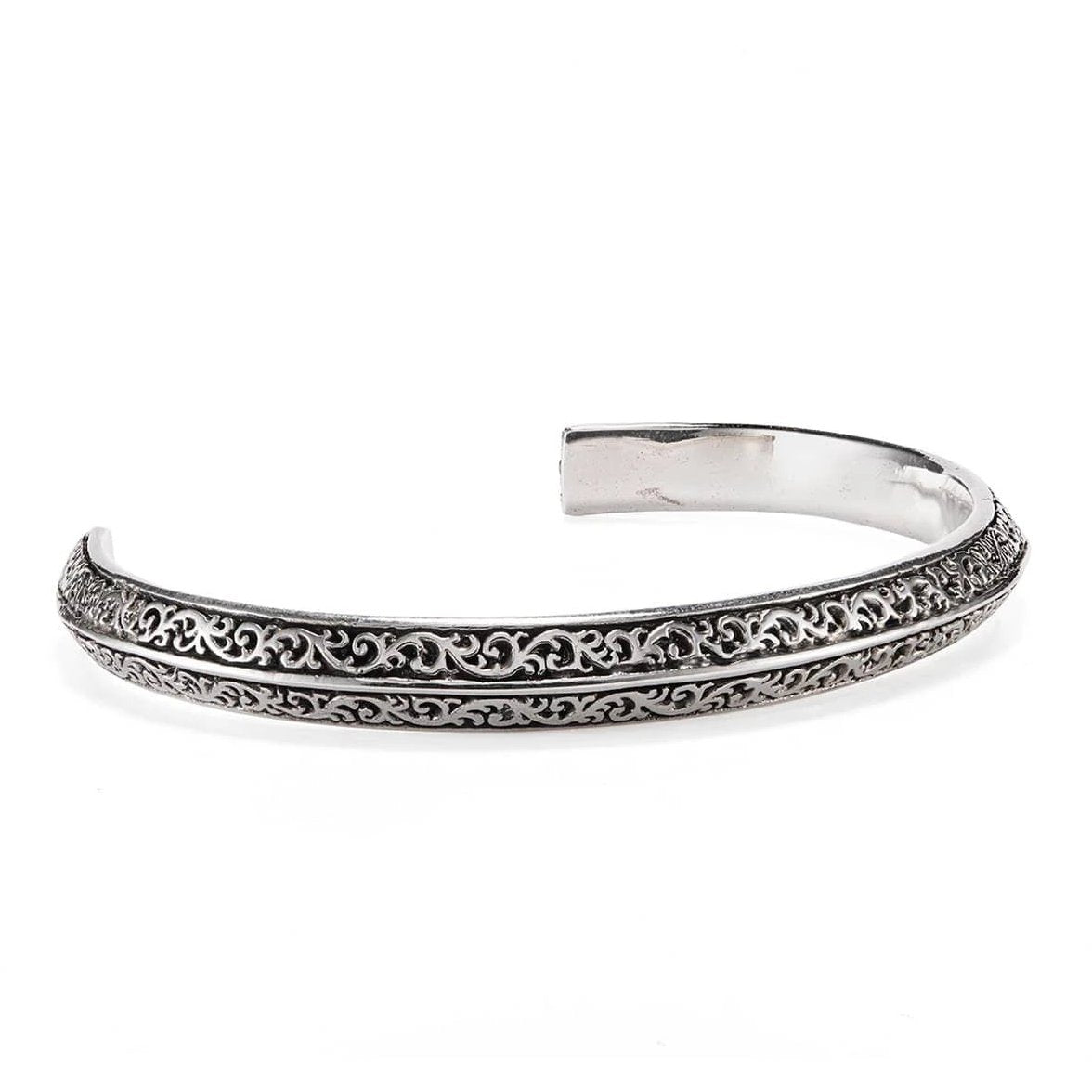 Scrollwork Cuff - Silver Phantom Jewelry