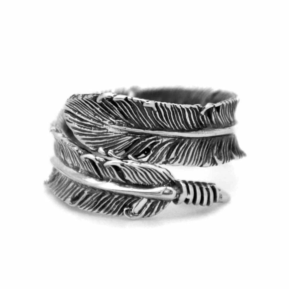 Feather Ring - Silver Phantom Jewelry