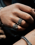 Adjustable Calavera Skull Ring