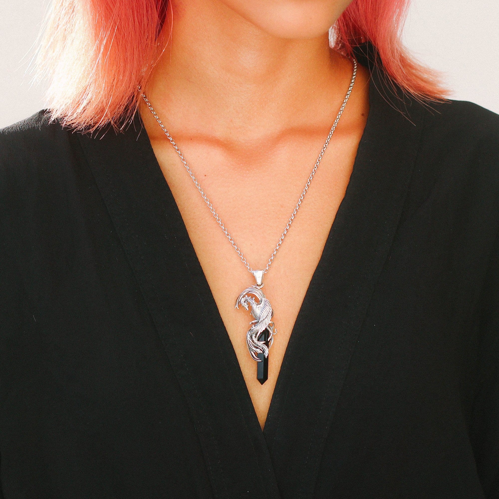 Midnight Phoenix Necklace