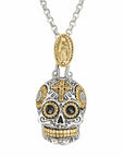 Large Calavera Sugar Skull Necklace