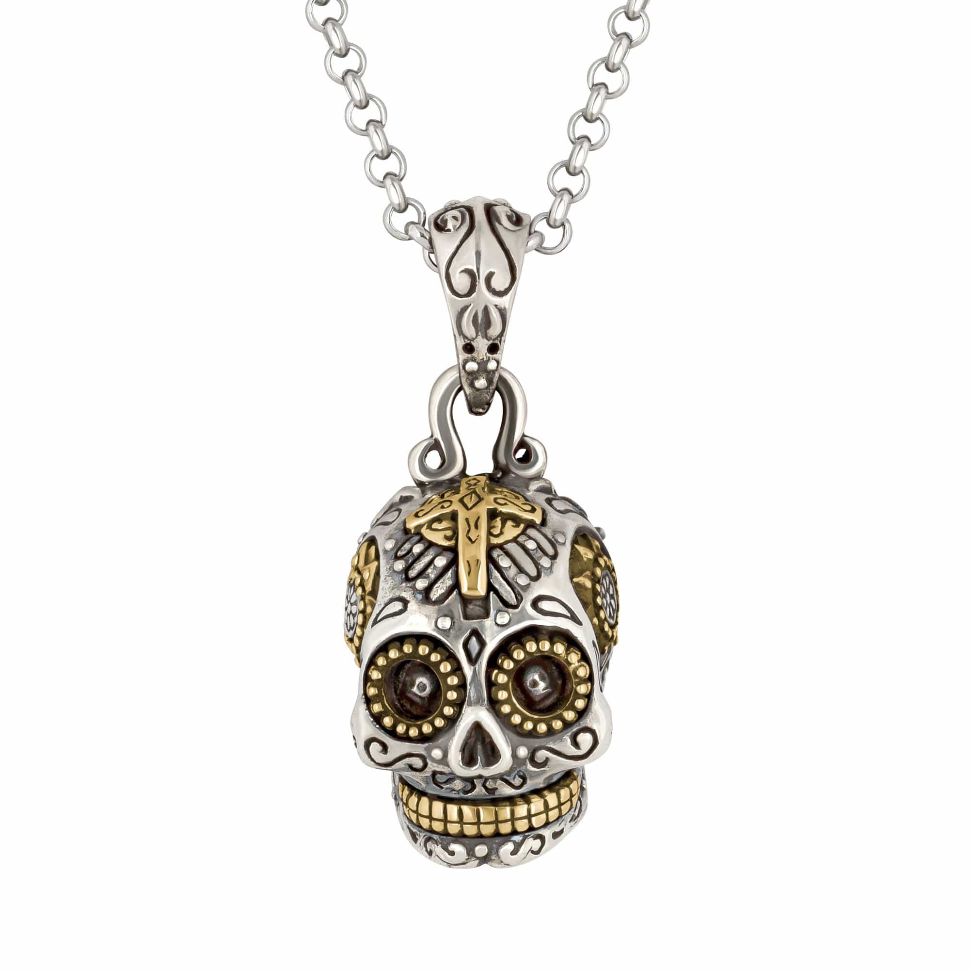 Small Calavera Sugar Skull Necklace