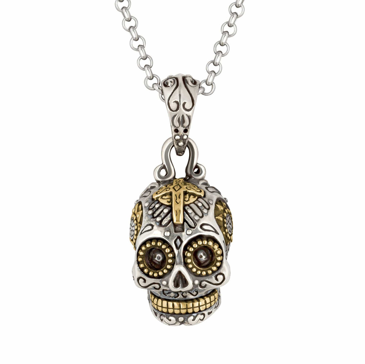 Calavera Key Necklace – Silver Phantom Jewelry