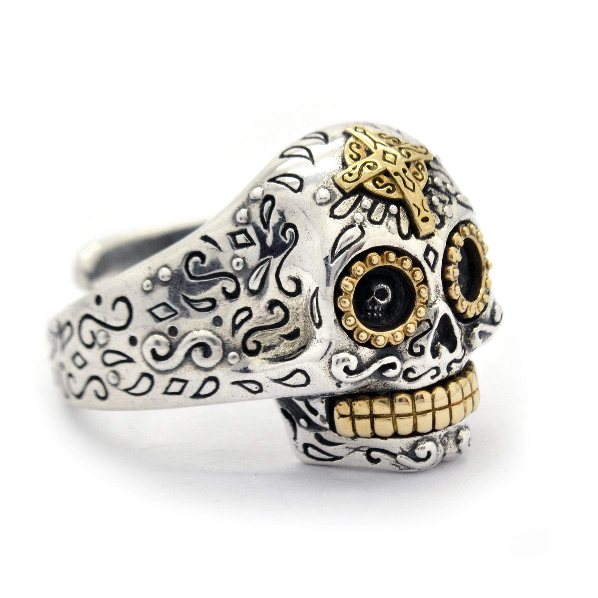 Adjustable Calavera Skull Ring