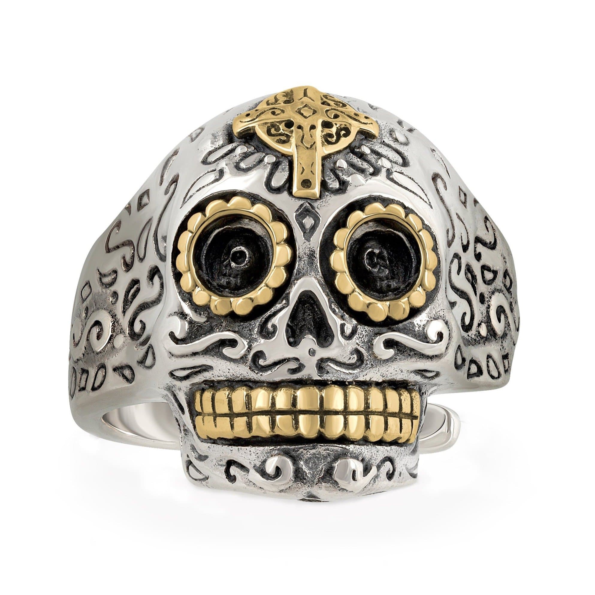 Adjustable Calavera Skull Ring
