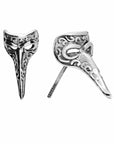Plague Mask Earrings - Silver Phantom Jewelry