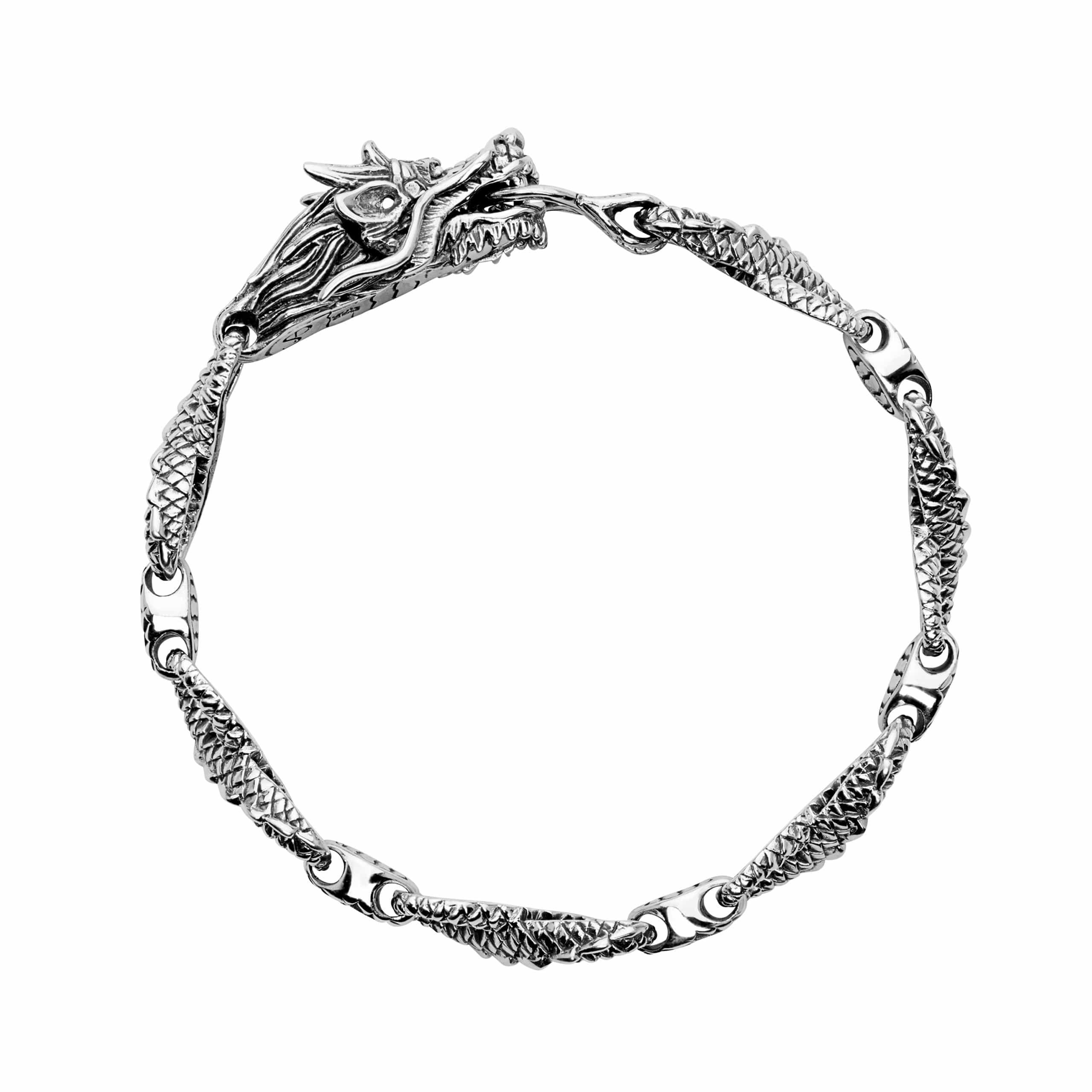 Seiryu Dragon Bracelet - Silver Phantom Jewelry