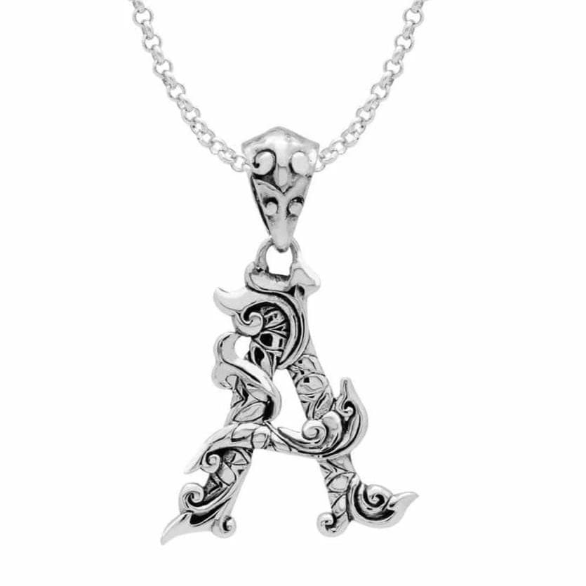 Letter Pendants - Silver Phantom Jewelry