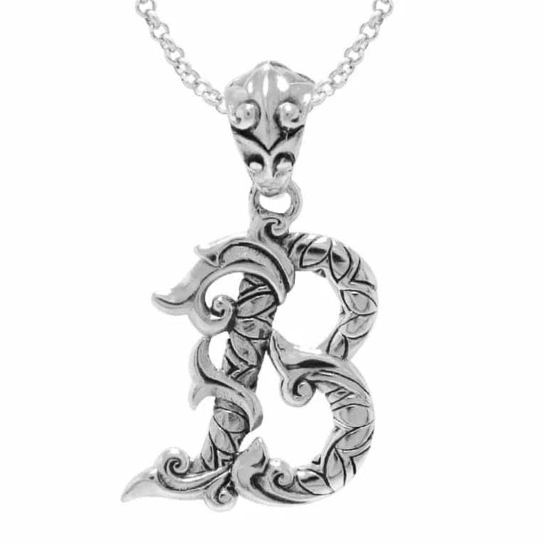 Letter Pendants - Silver Phantom Jewelry