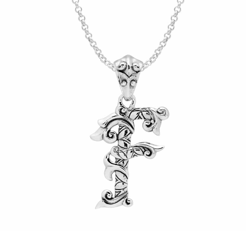 Letter Pendants - Silver Phantom Jewelry