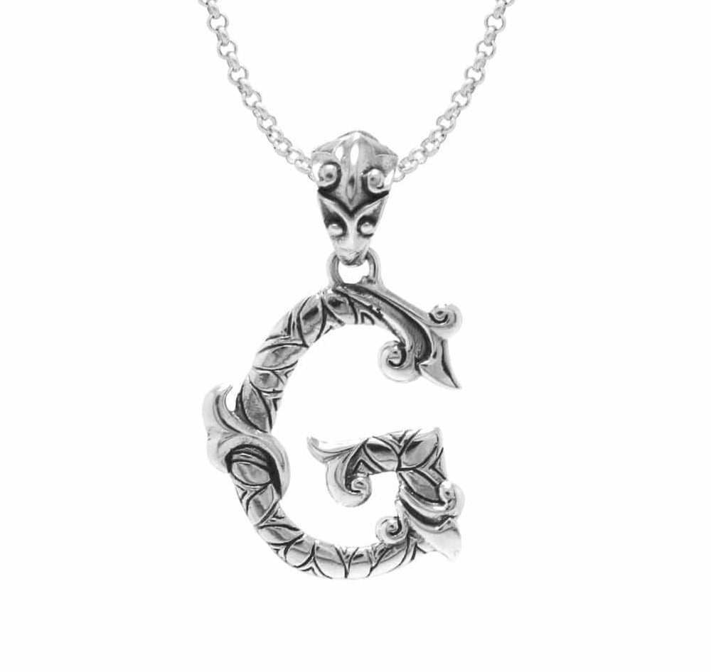 Letter Pendants - Silver Phantom Jewelry
