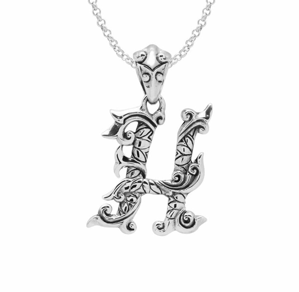 Letter Pendants - Silver Phantom Jewelry
