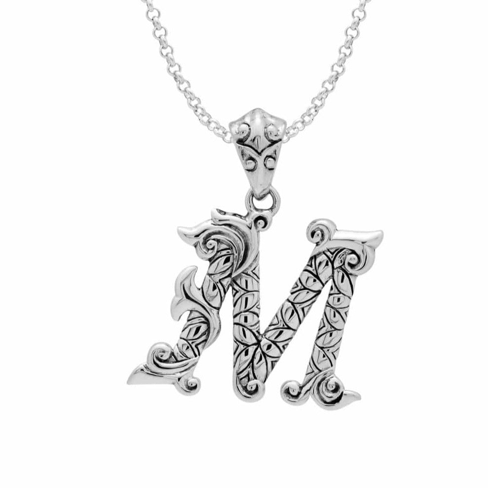 Letter Pendants - Silver Phantom Jewelry