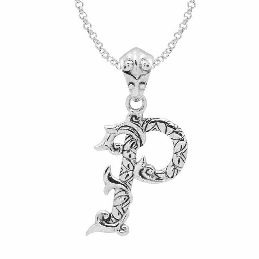 Letter Pendants - Silver Phantom Jewelry