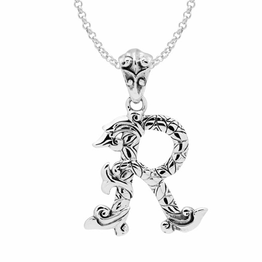 Letter Pendants - Silver Phantom Jewelry