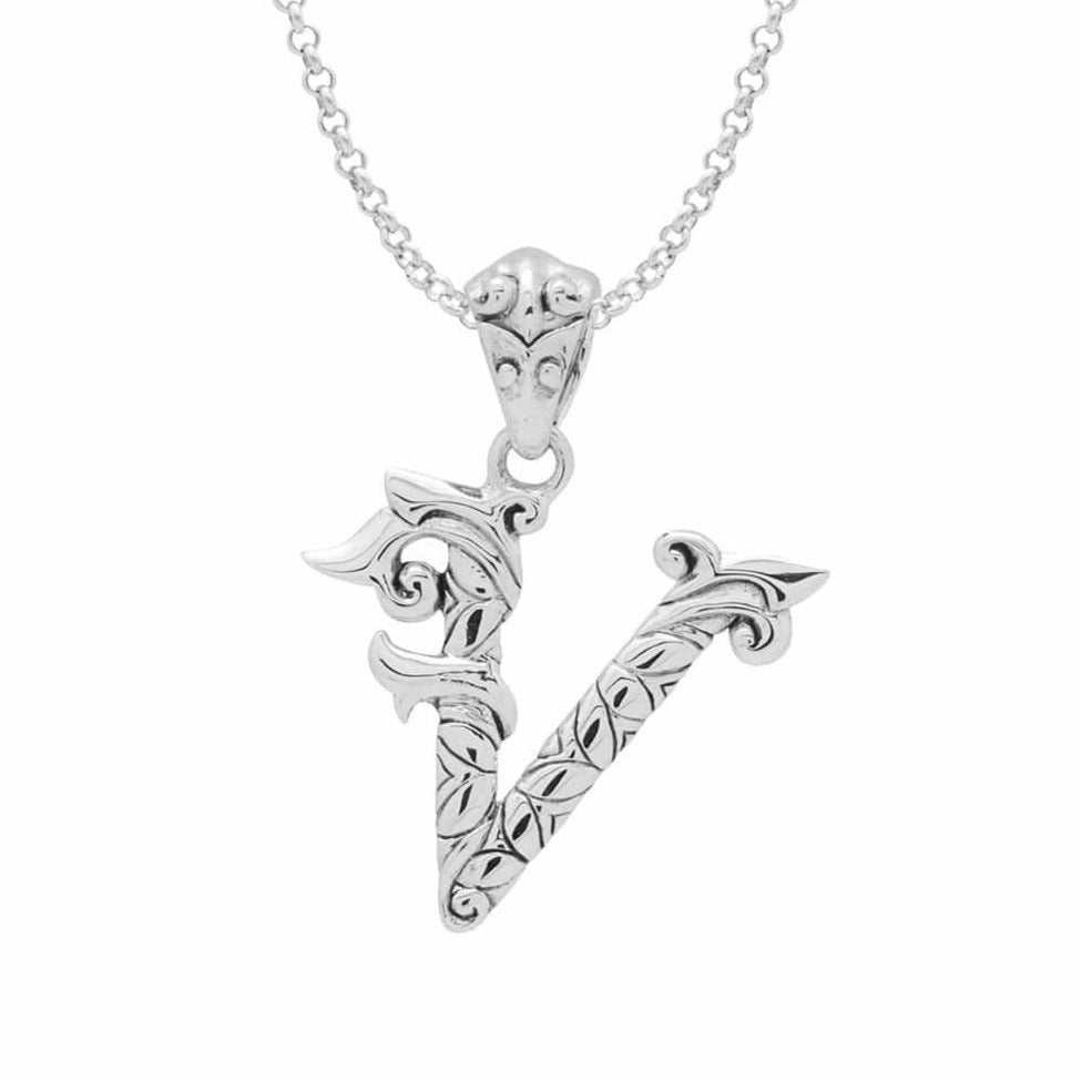 Letter Pendants - Silver Phantom Jewelry