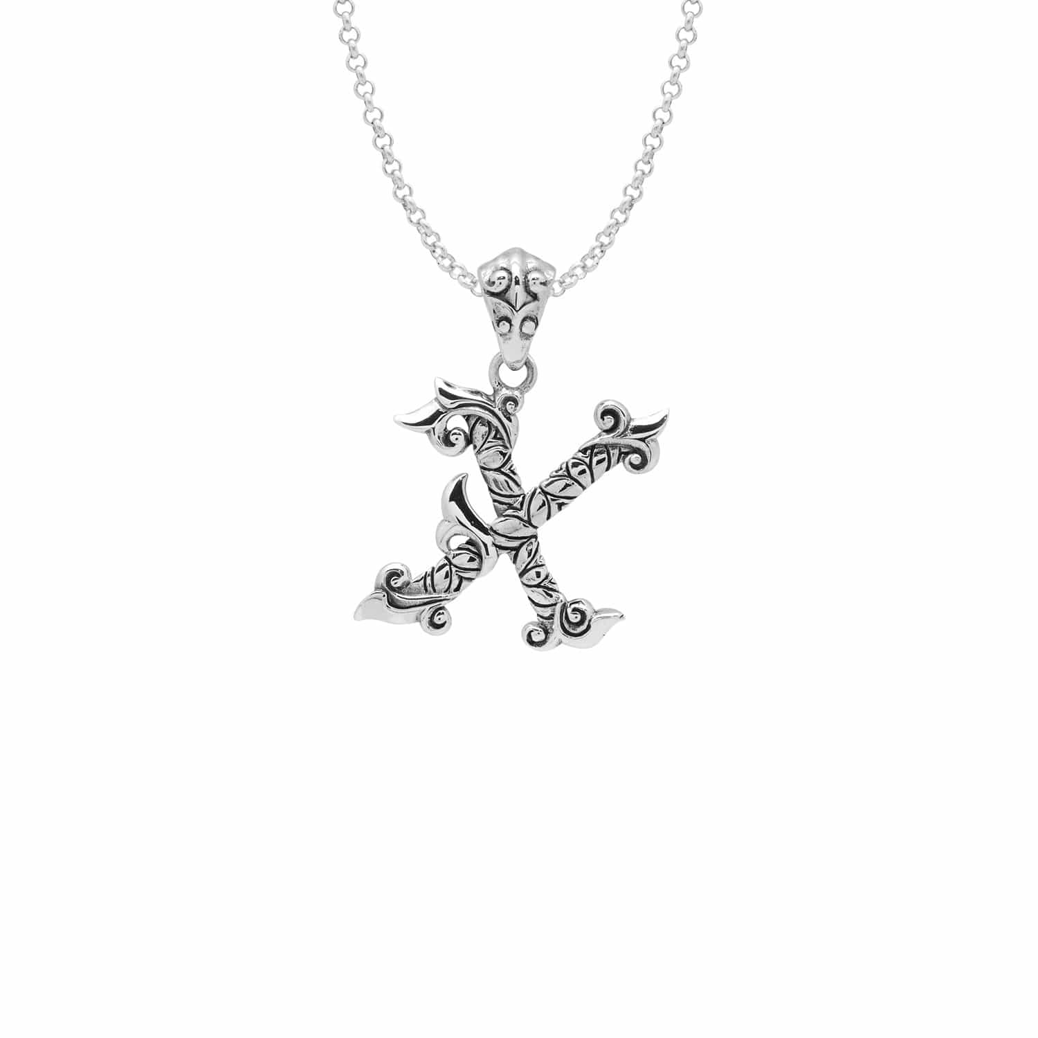 Letter Pendants - Silver Phantom Jewelry