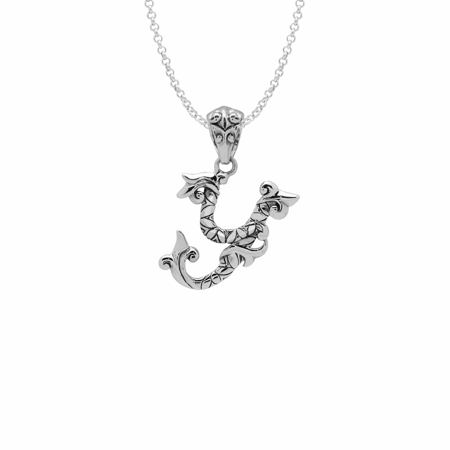 Letter Pendants - Silver Phantom Jewelry