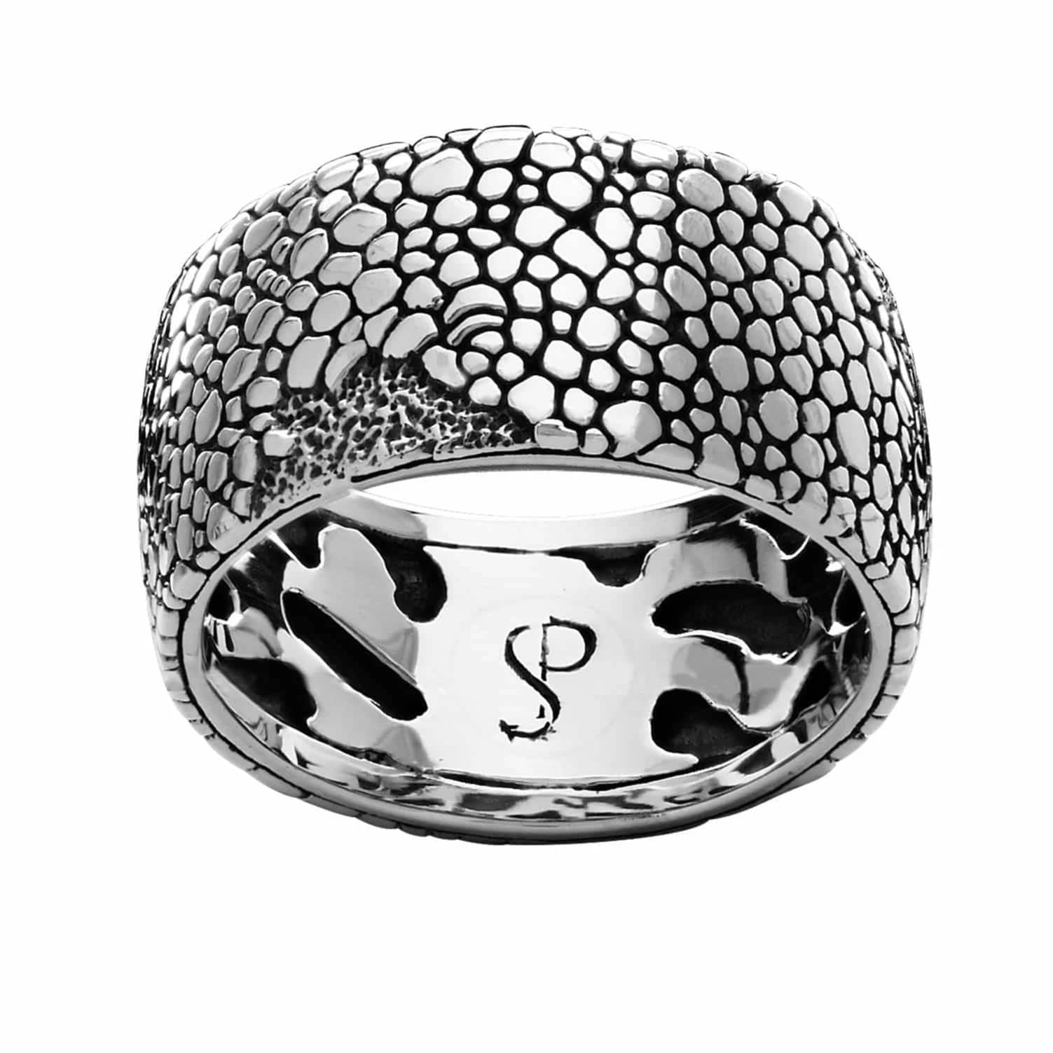Weathered Stone Ring - Silver Phantom Jewelry