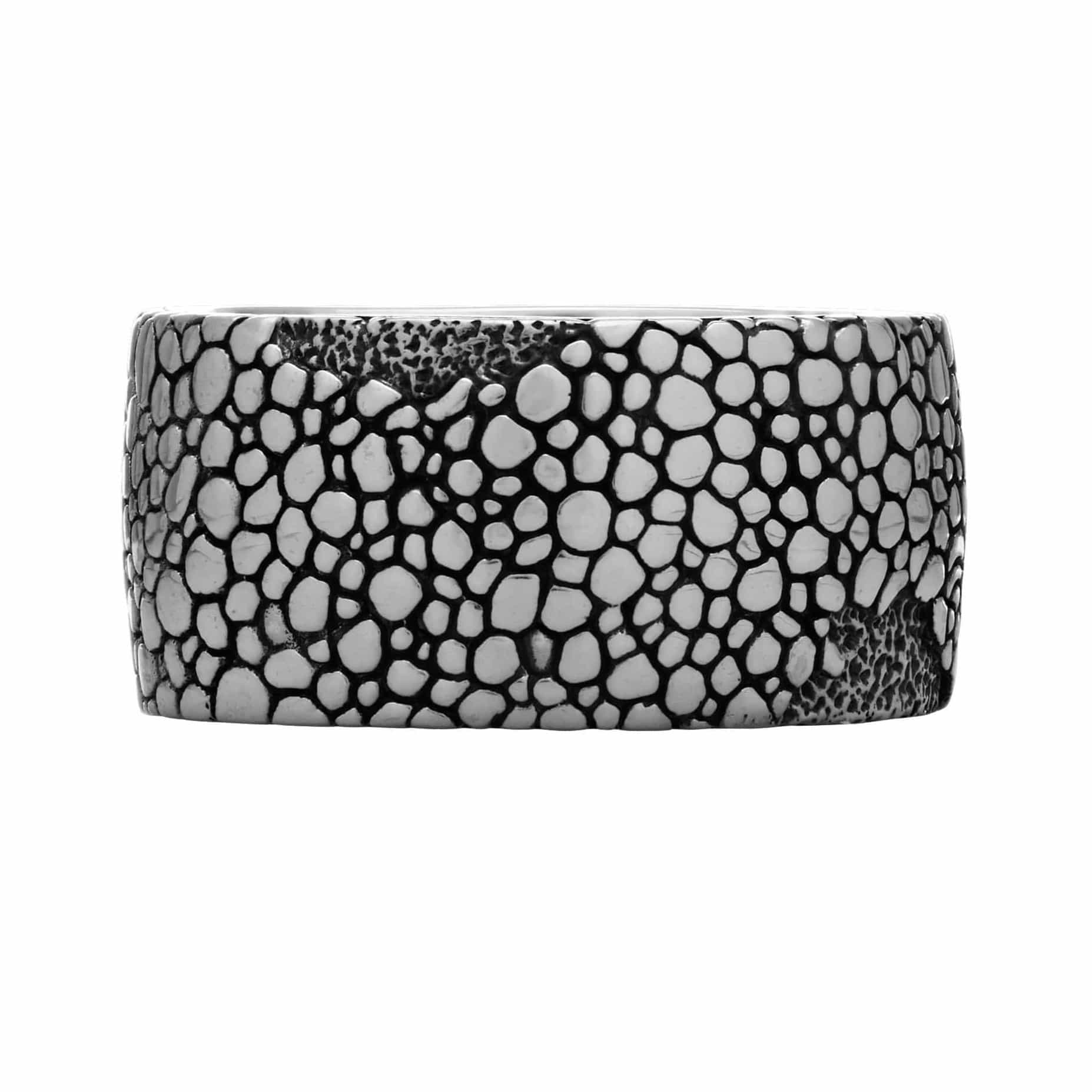 Weathered Stone Ring - Silver Phantom Jewelry