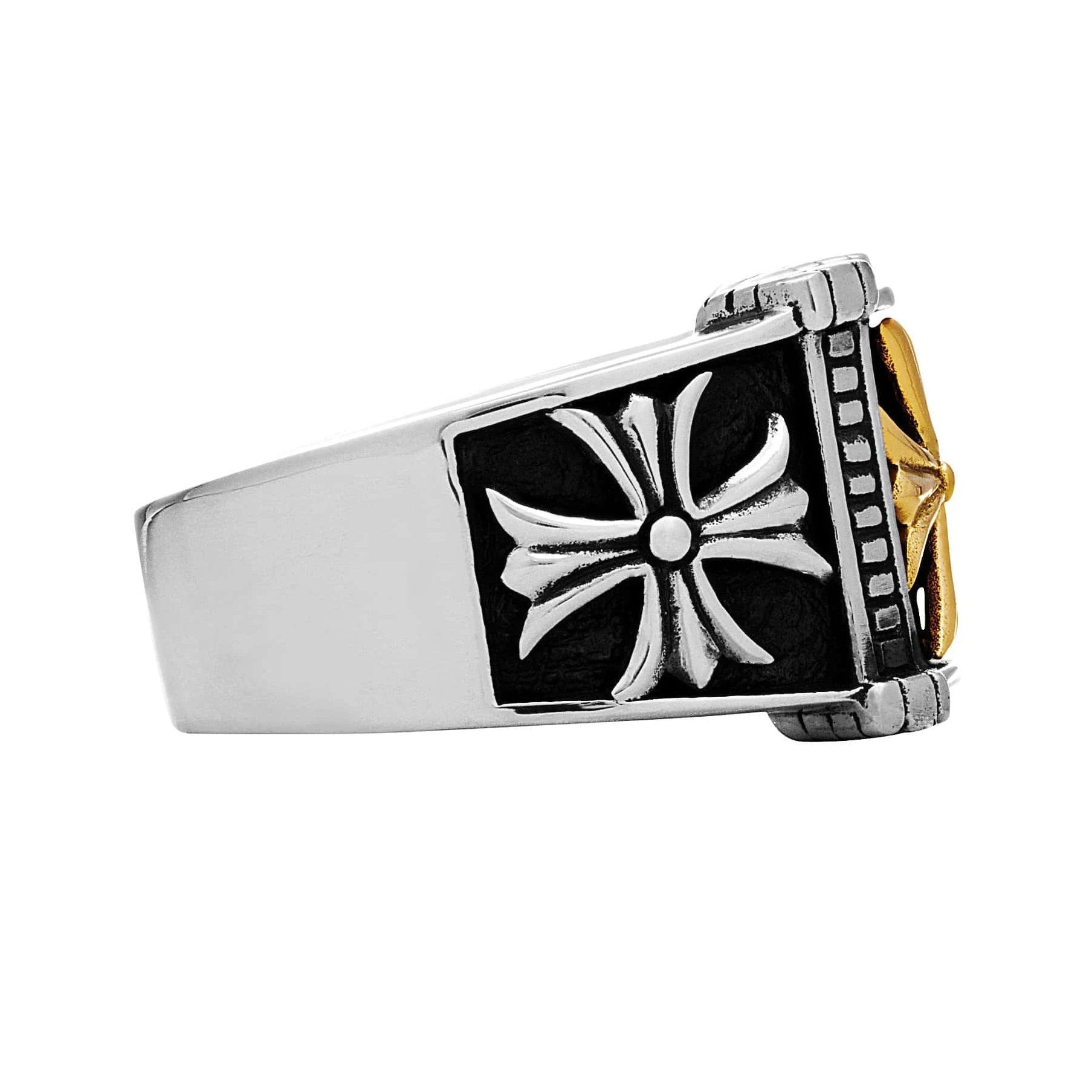 Triple Cross Ring - Silver Phantom Jewelry