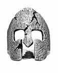 Battle Scarred Spartan Helmet Ring - Silver Phantom Jewelry