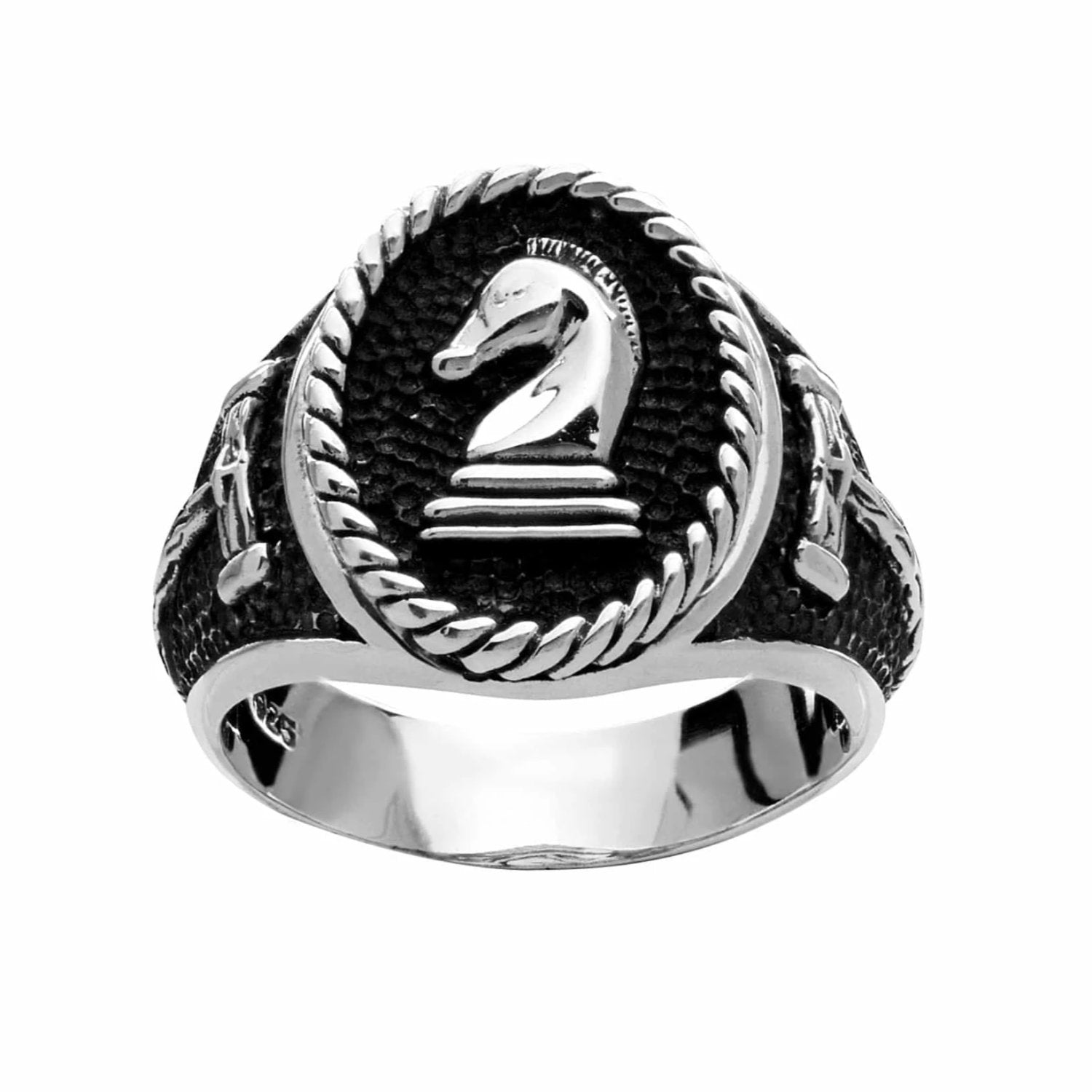 Chess Knight Ring - Silver Phantom Jewelry
