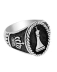 Chess King Ring - Silver Phantom Jewelry