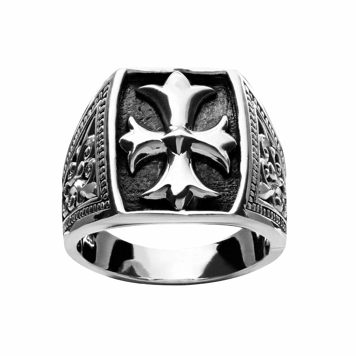Cross Patonce Ring - Silver Phantom Jewelry