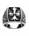 Cross Patonce Ring - Silver Phantom Jewelry