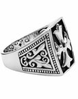Cross Patonce Ring - Silver Phantom Jewelry