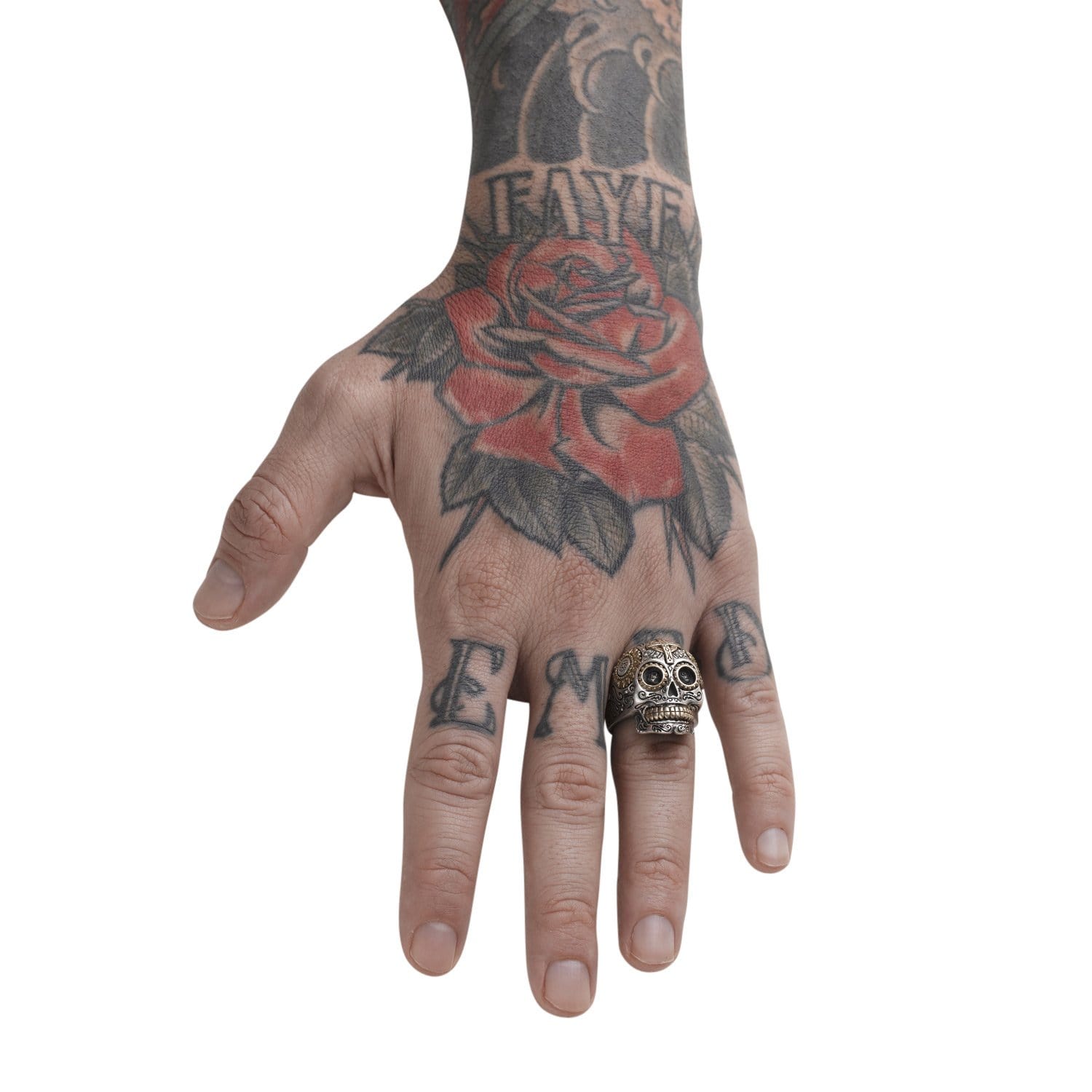 Calavera Sugar Skull Ring