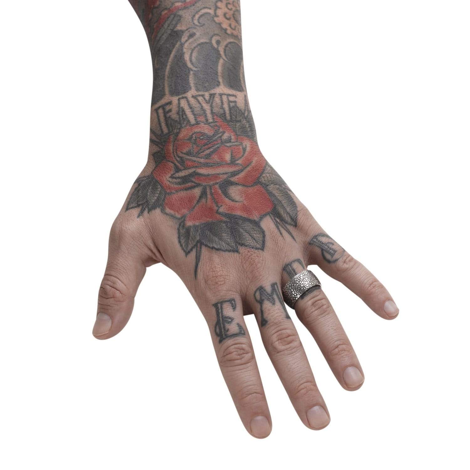 Weathered Stone Ring - Silver Phantom Jewelry