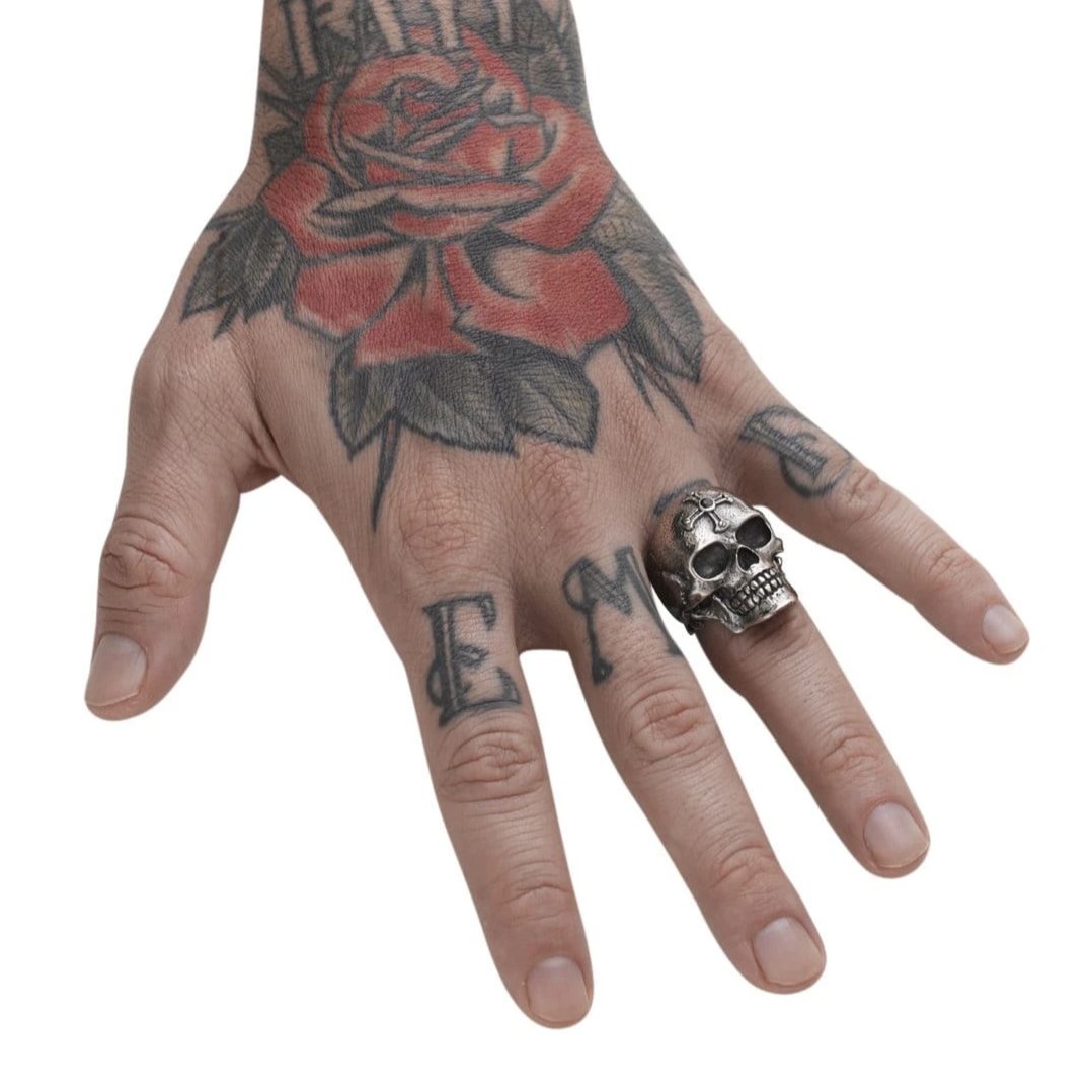 Sacramental Skull Ring - Silver Phantom Jewelry