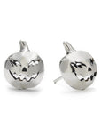 Jack O Lantern Earrings - Silver Phantom Jewelry