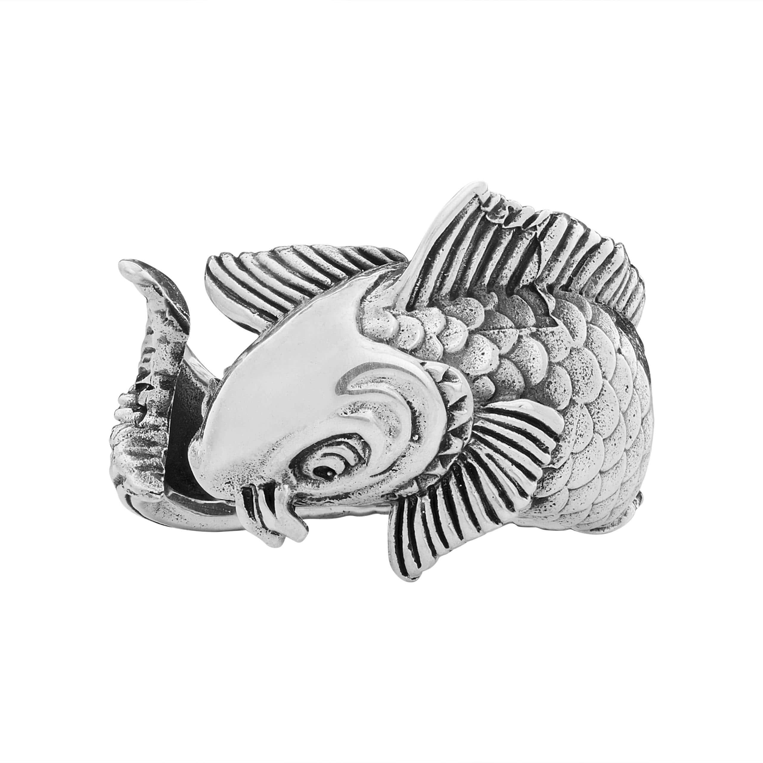 Koi Fish Ring - Silver Phantom Jewelry