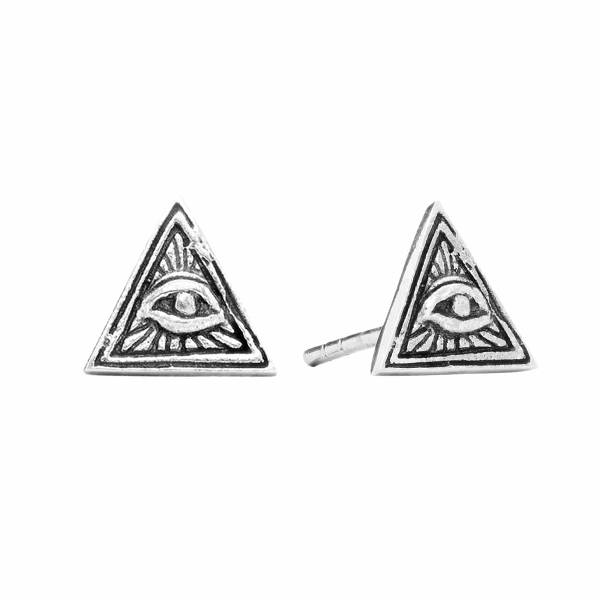Eye of Providence Earrings - Silver Phantom Jewelry