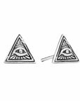 Eye of Providence Earrings - Silver Phantom Jewelry