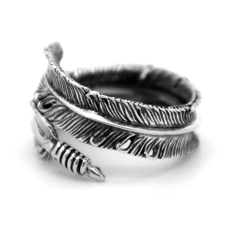 Feather Ring - Silver Phantom Jewelry