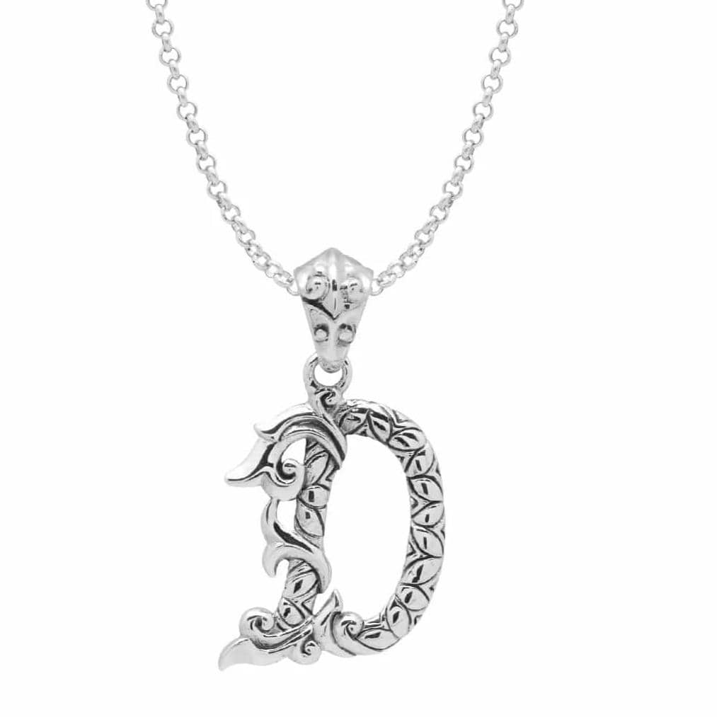 Letter Pendants - Silver Phantom Jewelry
