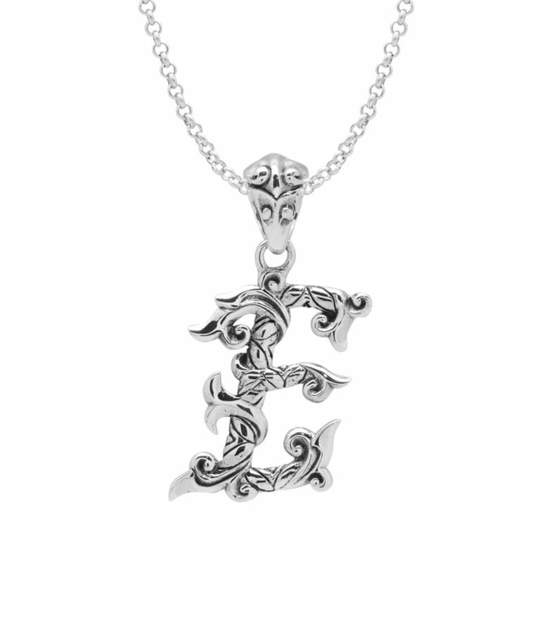 Letter Pendant – Silver Phantom Jewelry