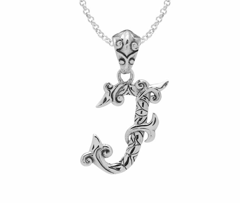 Letter Pendant – Silver Phantom Jewelry