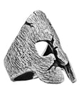 Battle Scarred Spartan Helmet Ring - Silver Phantom Jewelry
